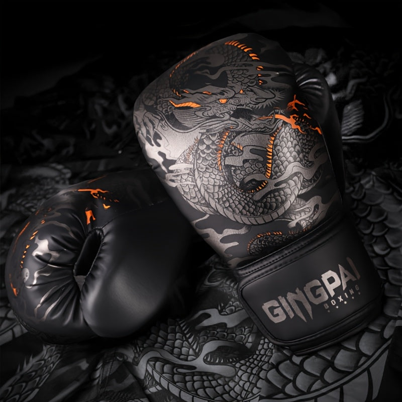 Gants de boxe thaï GINGPAI - "Dragon Céleste"