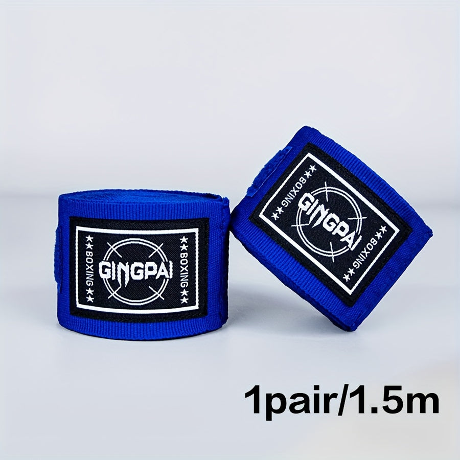 GINGPAI Boxing Hand Wraps - 1.5m/3m/5m Lengths, Elastic Polyester Bandage for Fitness, Sanda, Muay Thai & Combat Sports