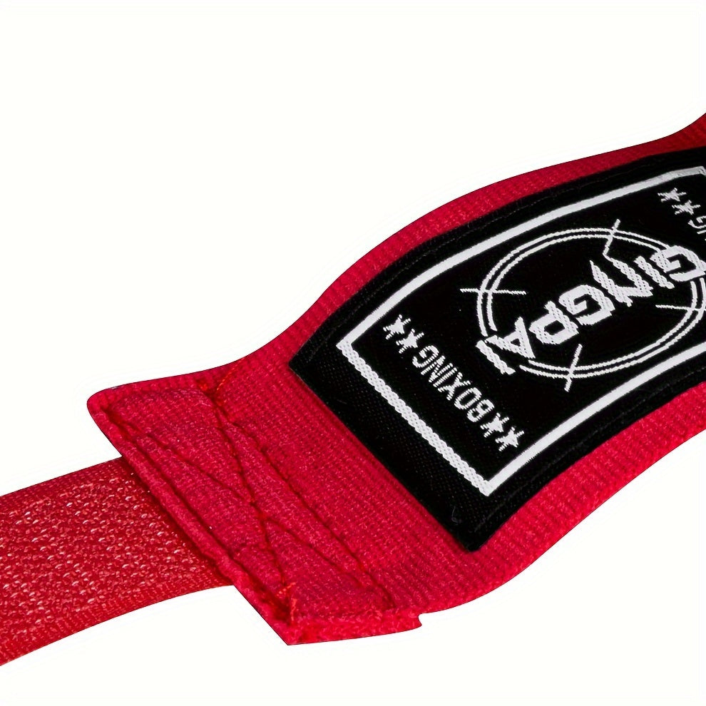 GINGPAI Boxing Hand Wraps - 1.5m/3m/5m Lengths, Elastic Polyester Bandage for Fitness, Sanda, Muay Thai & Combat Sports