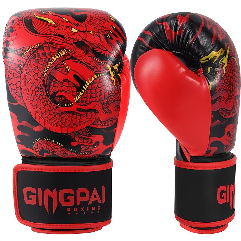 Gants de boxe thaï GINGPAI - "Dragon Céleste"