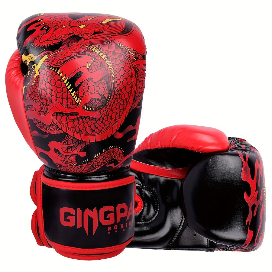 Gants de boxe thaï GINGPAI - "Dragon Céleste"