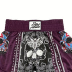 Short de Muay Thaï Fight House Skull violet – guide des tailles