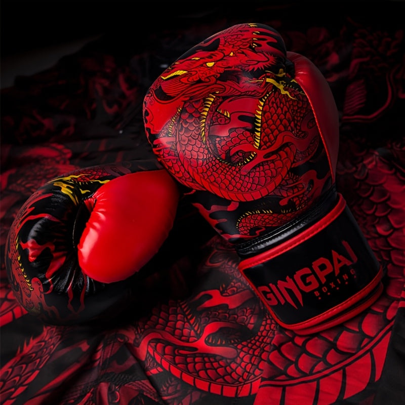 Gants de boxe thaï GINGPAI - "Dragon Céleste"