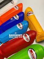 Thailand Genuine Twins Cowhide Leather Shin Guards Muay Thai Sanda Fighting Training Leg Braces for Men and Women