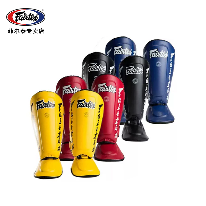 fairtex boxing leg guards SP7 leg guards Boxing gear training competition calf protector foot pads