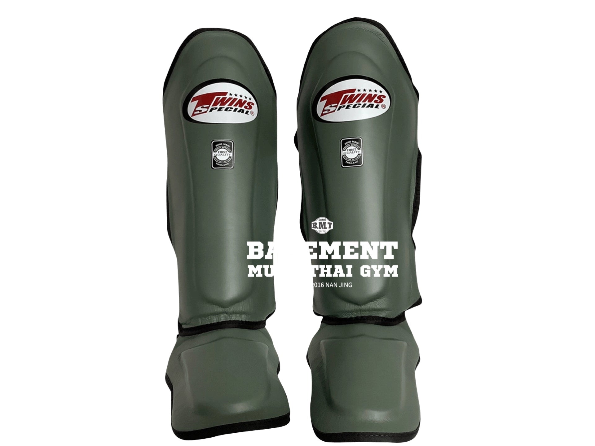 Thailand Genuine Twins Cowhide Leather Shin Guards Muay Thai Sanda Fighting Training Leg Braces for Men and Women