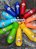 Thailand Genuine Twins Cowhide Leather Shin Guards Muay Thai Sanda Fighting Training Leg Braces for Men and Women