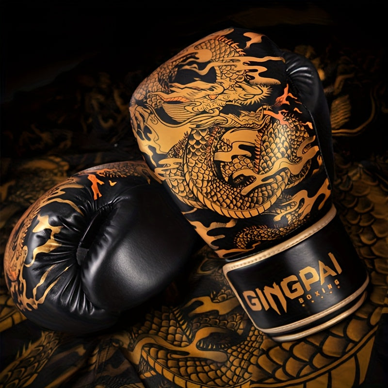 Gants de boxe thaï GINGPAI - "Dragon Céleste"