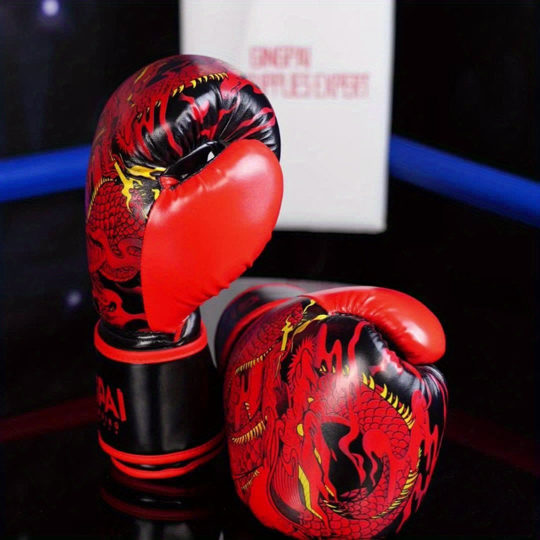 Gants de boxe thaï GINGPAI - "Dragon Céleste"