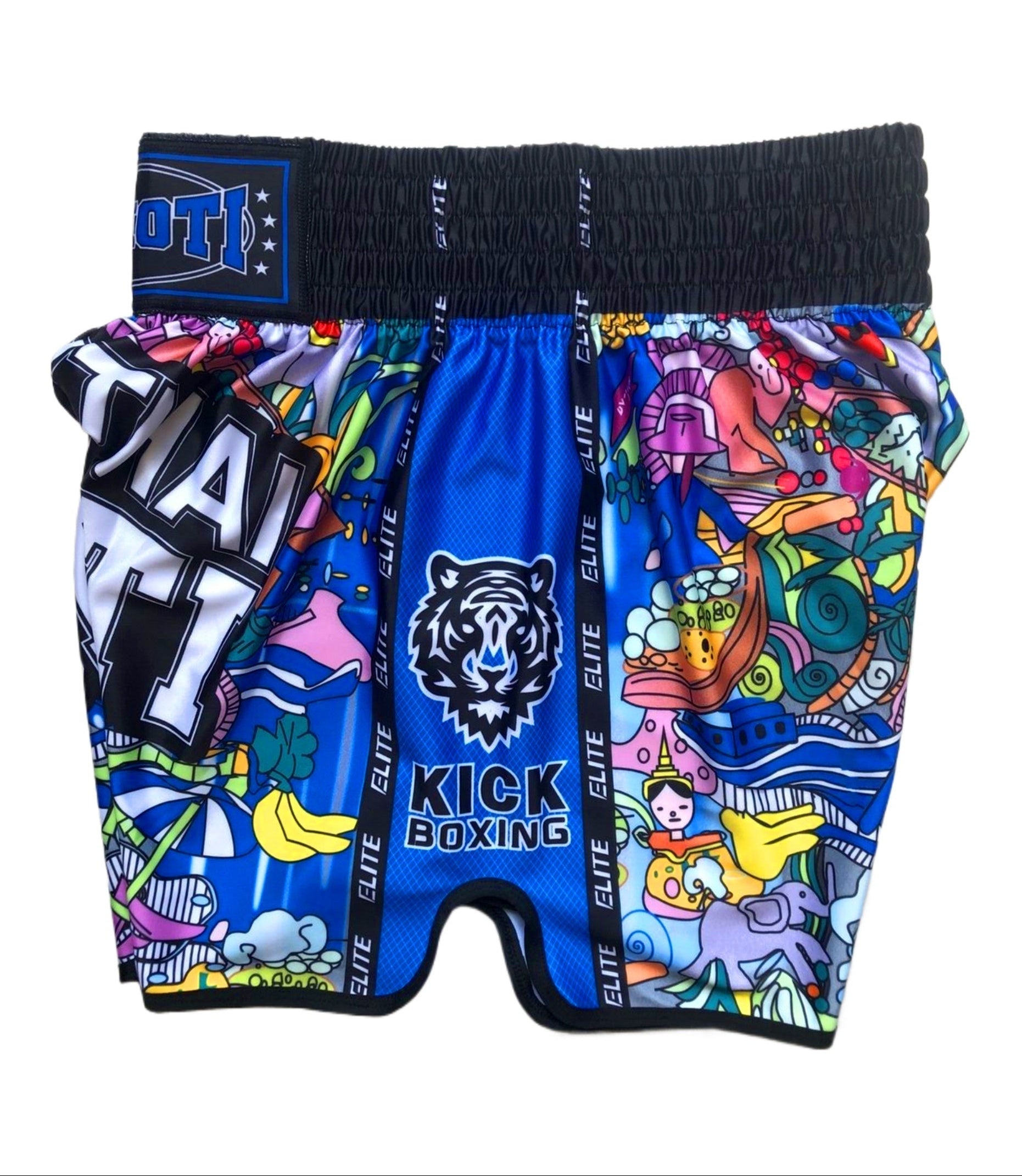 OIMOTI "Graphic print" Bleu / dry-fit