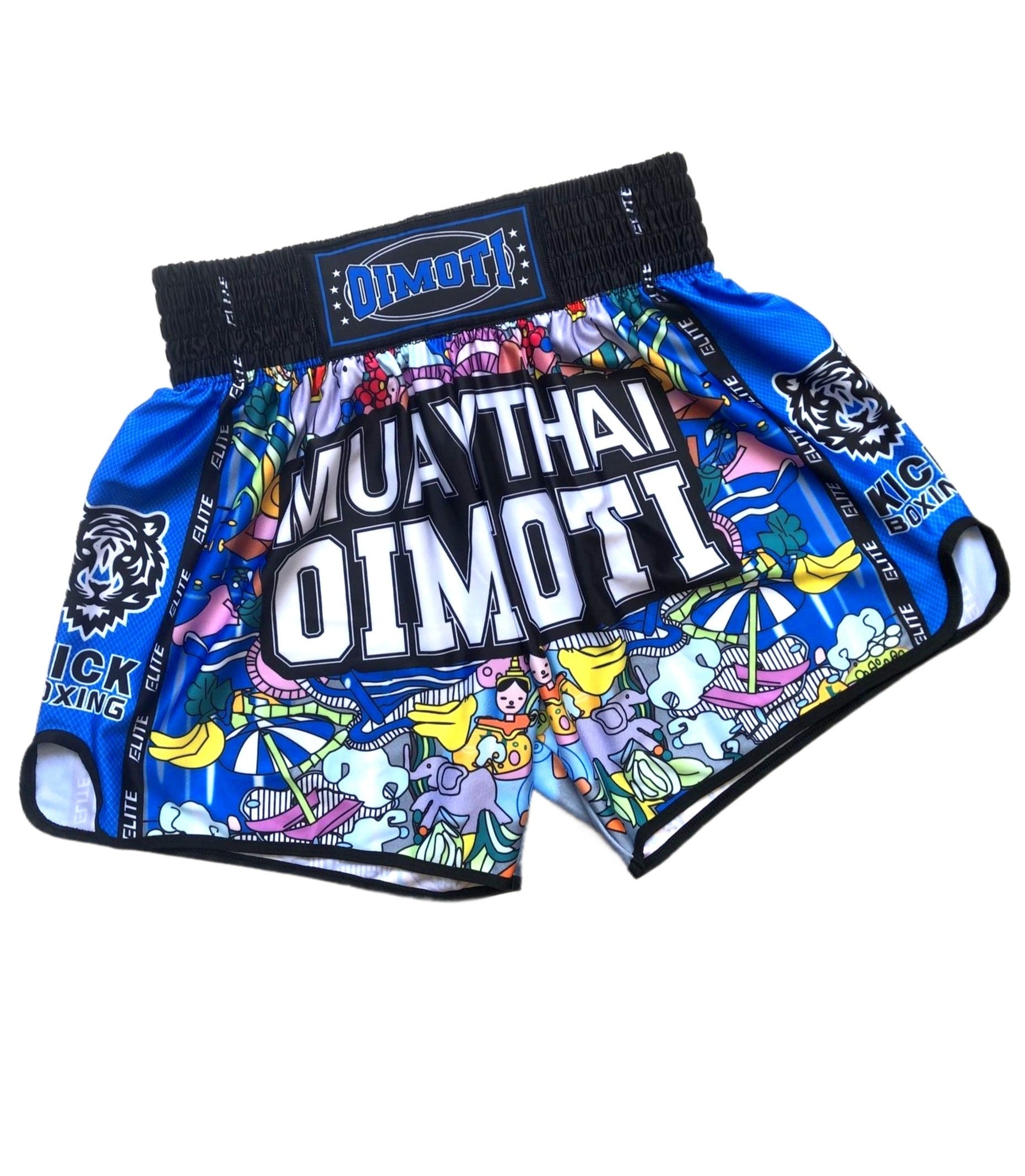 OIMOTI "Graphic print" Bleu / dry-fit
