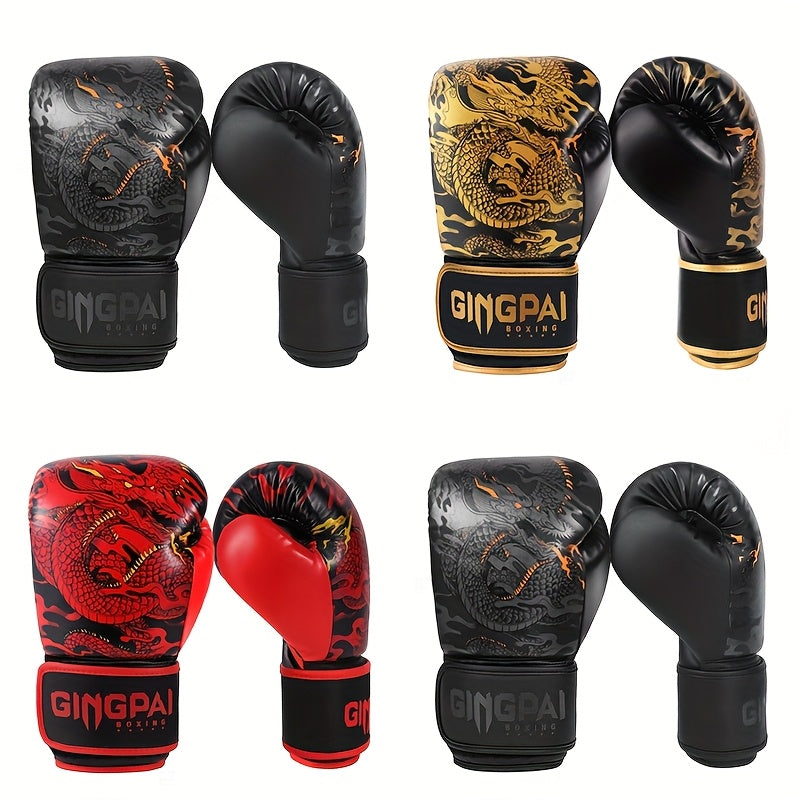 Gants de boxe thaï GINGPAI - "Dragon Céleste"