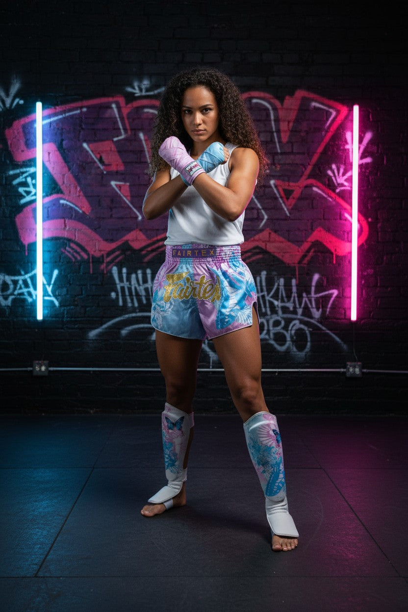 Short de Muay Thaï Fairtex Pink Wood – photo 4